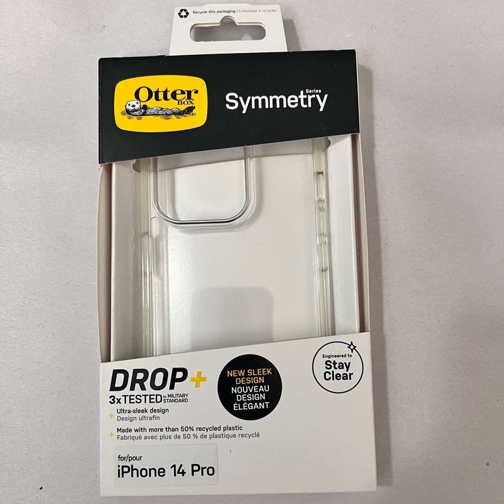 OtterBox Symmetry Series Stay Clear Case for iPhone 14 Pro